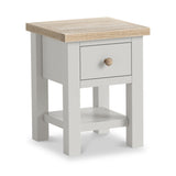 Trelan Painted 1 Drawer Lamp Table Grey from Roseland Furniture