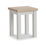 Trelan Painted Side Table Light Grey from Roseland Furniture