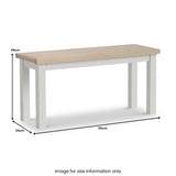 Trelan Painted 95cm Dining Bench Light Grey from Roseland Furniture