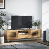 Kari-oak-150cm-wide-tv-unit-light-stain from Roseland Furniture