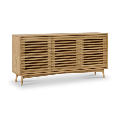 Kari Light Oak 3 Door Sideboard