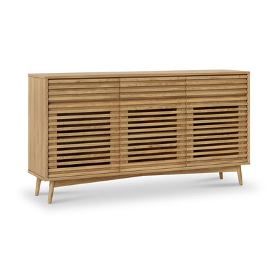 Kari Light Oak 3 Door 3 Drawer Sideboard