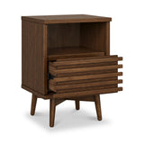 Kari-oak-slim-bedside-dark-stain from Roseland Furniture