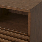 Kari-oak-slim-bedside-dark-stain from Roseland Furniture