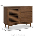 Kari-oak-2-door-sideboard-dark-stain from Roseland Furniture