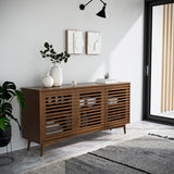 Kari-oak-3-door-sideboard-dark-stain from Roseland Furniture