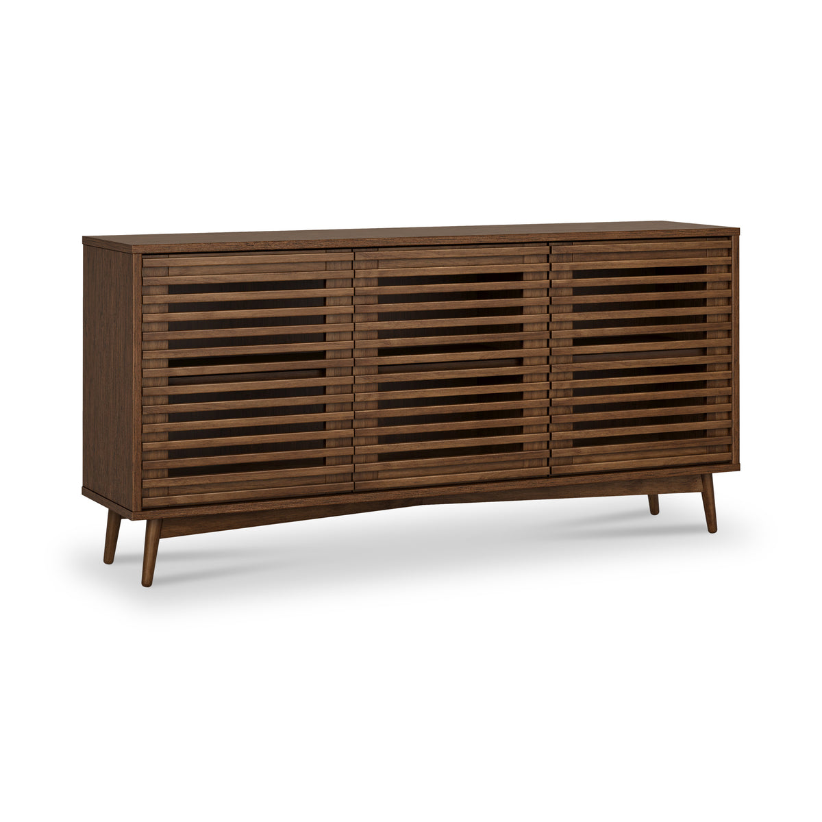 Kari-oak-3-door-sideboard-dark-stain from Roseland Furniture