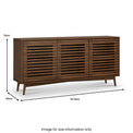 Kari-oak-3-door-sideboard-dark-stain from Roseland Furniture