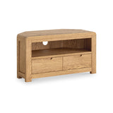 Penryn Oak Corner TV Unit from Roseland Furniture