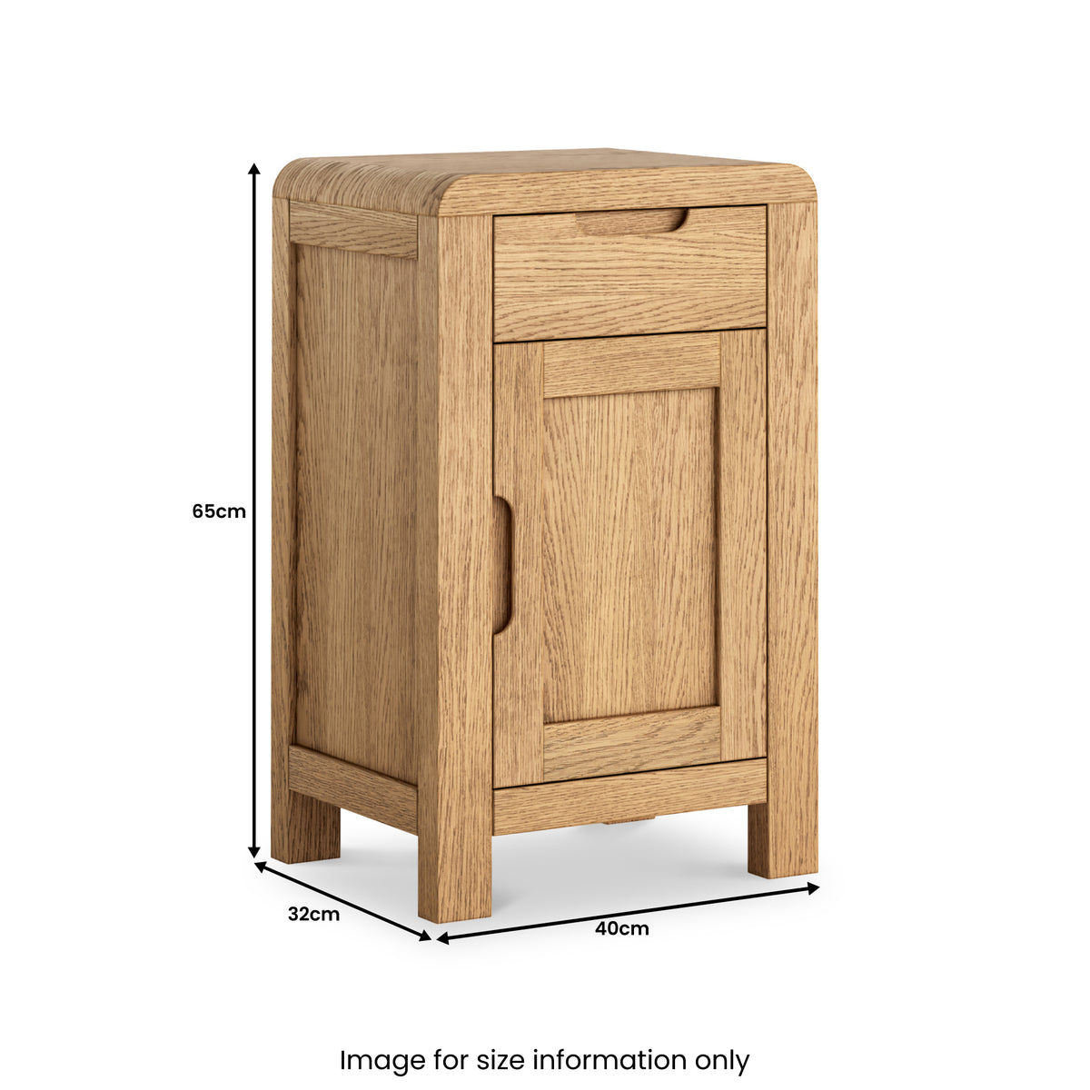 Penryn Oak Small Cupboard from Roseland Furniture