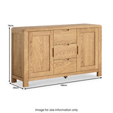 Penryn Oak Large Sideboard from Roseland Furniture