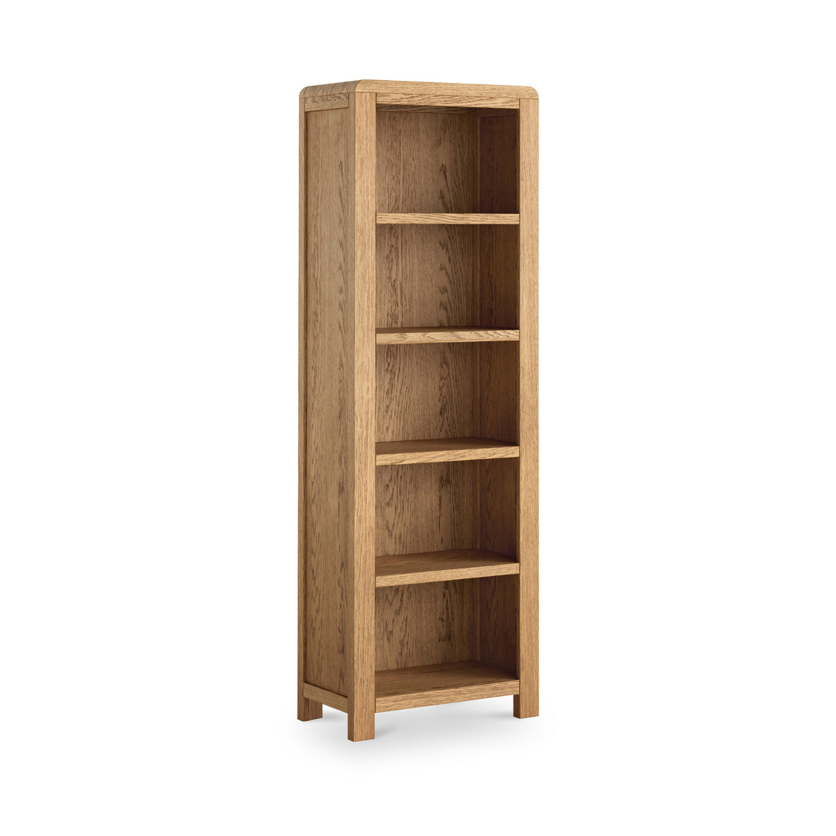 Penryn Oak Slim Bookcase from Roseland Furniture