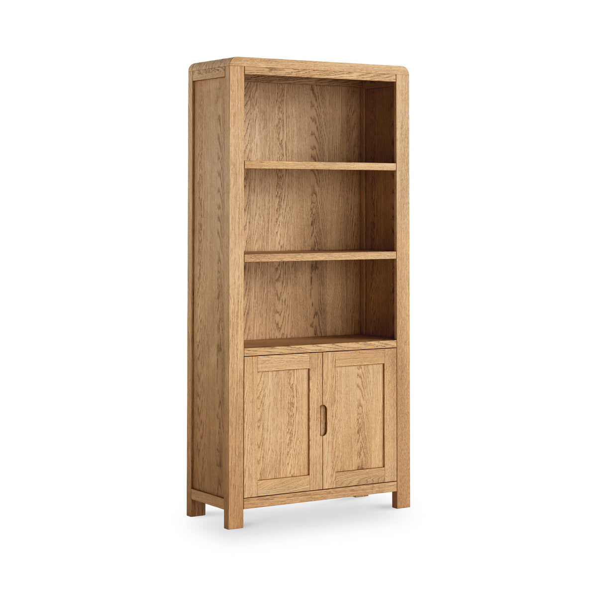 Penryn Oak 2 Door Large Bookcase from Roseland Furniture