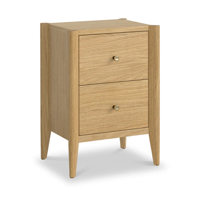 Cavell Oak 2 Drawer Bedside Table