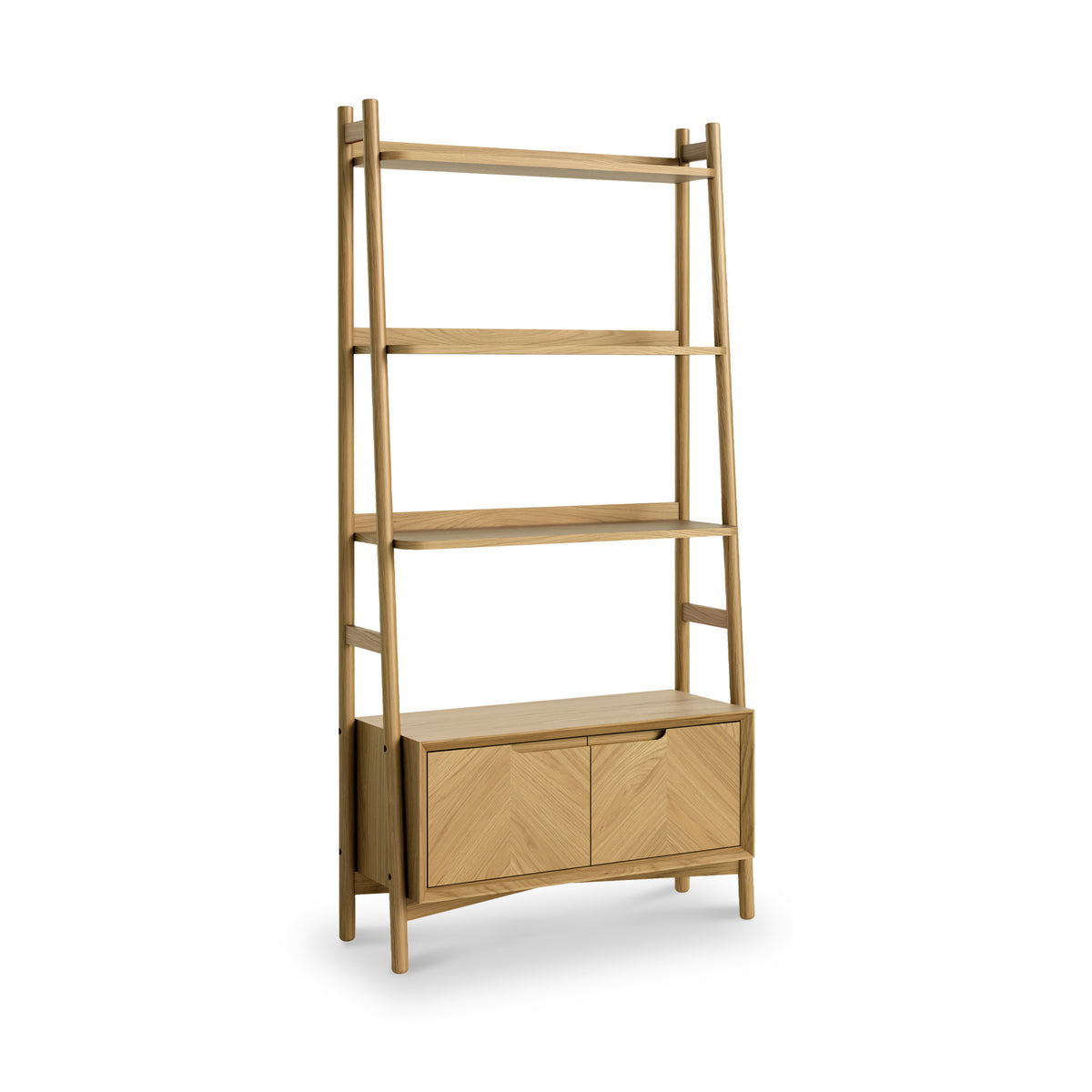 Flintham Oak 2 Door Bookcase Dims from Roseland Furniture