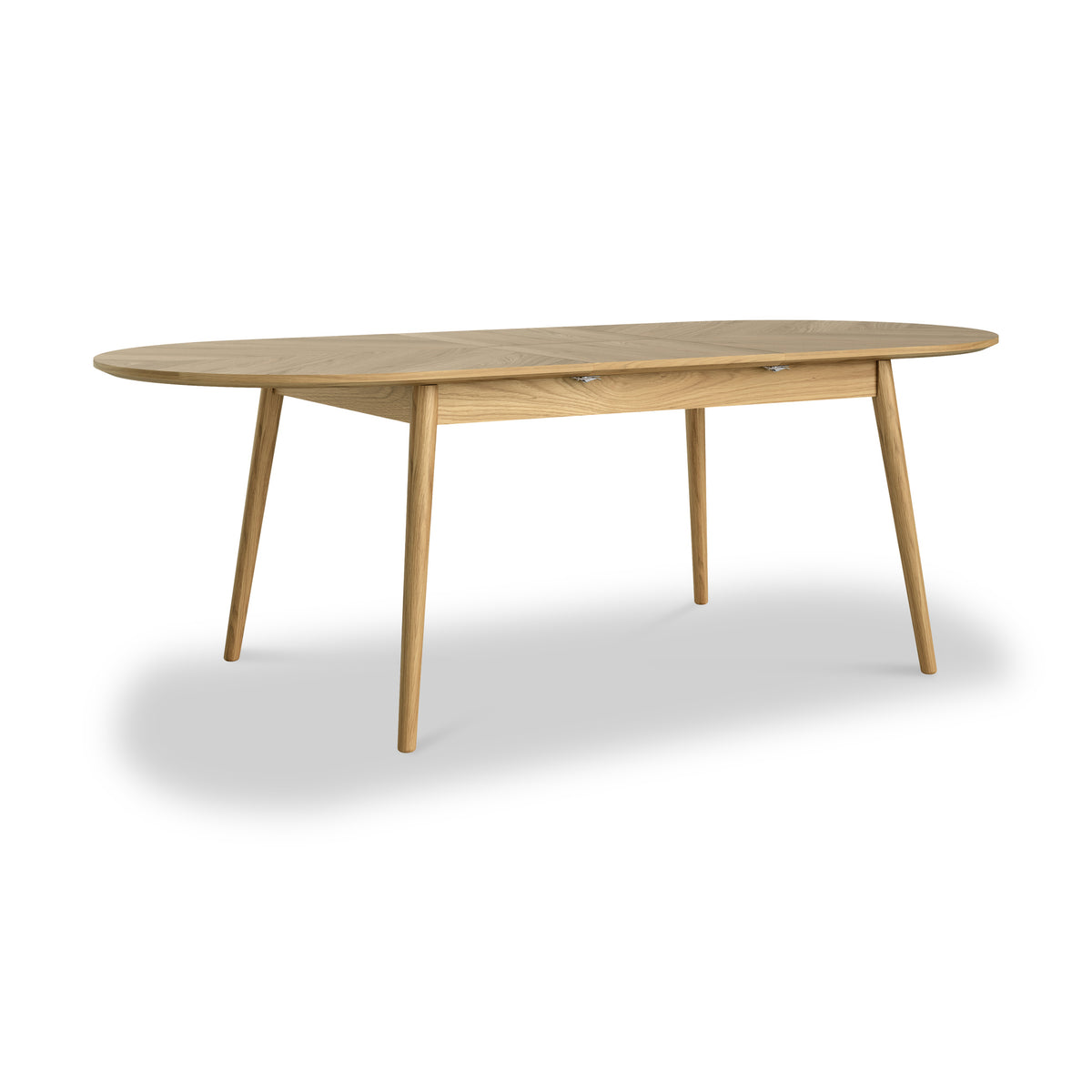 Flintham Oak 180-230cm Oval Extendable Dining Table Dims from Roseland Furniture