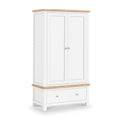 Farrow-XL-Double-Wardrobe-w-Drawer-white from Roseland Furniture