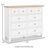 Farrow 4 over 6 Drawer Chest from Roseland Furniture