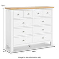 Farrow-4-over-6-drawer-chest-white  from Roseland Furniture