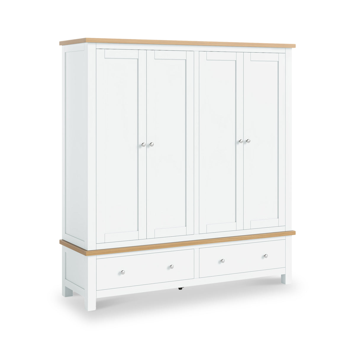 Farrow-4-door-wardrobe-white from Roseland Furniture