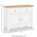 Farrow-XL-2-Door-2-Drawer-white from Roseland Furniture