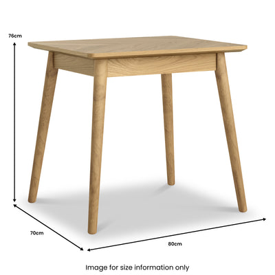 Flintham Oak 80cm Bistro Dining Table