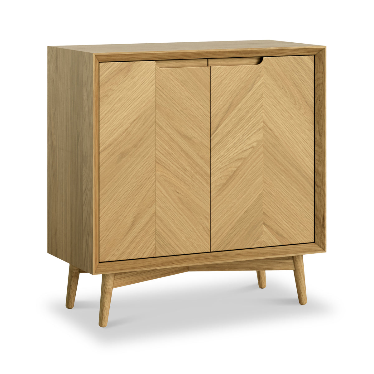 Flintham Oak 2 Door Small Cupboard Dims from Roseland Furniture