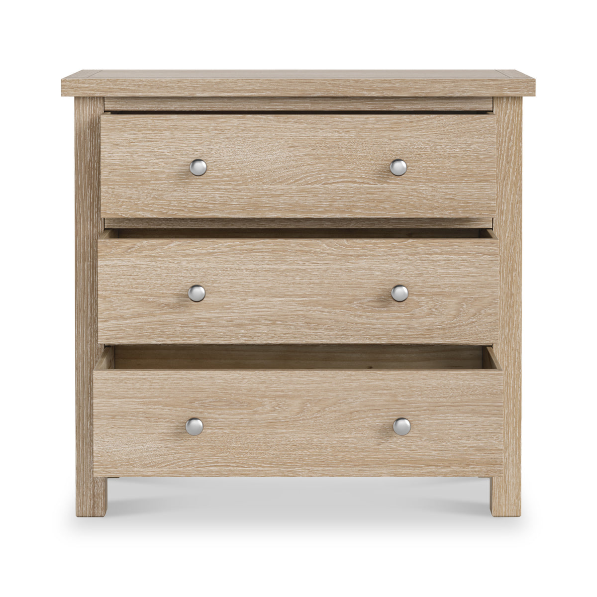 Farrow Oak 3 Drawer Chest from Roseland Furniture