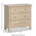 Farrow-Oak-3-Drawer-Chest from Roseland Furniture