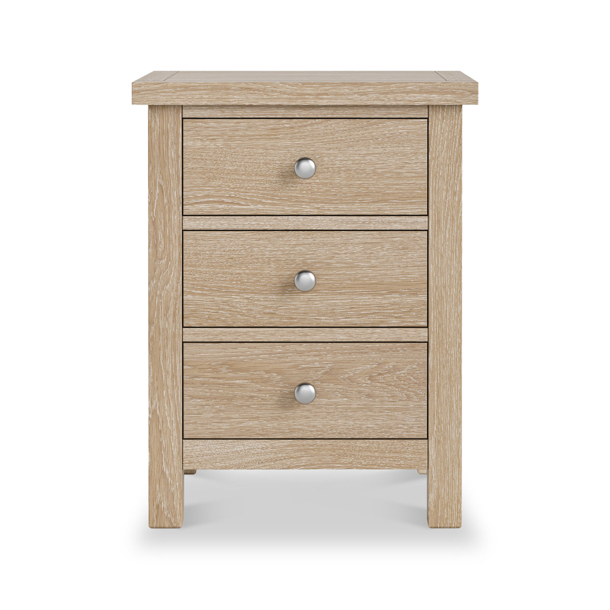 Farrow-oak-xl-3-drawer-bedside  from Roseland Furniture