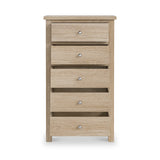 Farrow Oak XL 5 Drawer Tallboy from Roseland Furniture