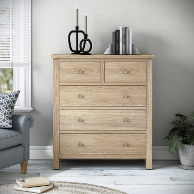 Farrow Oak XL 2 Over 3 Chest of Drawers