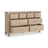 Farrow Oak XL 8 Drawer Chest from Roseland Furniture