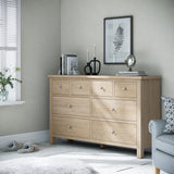 Farrow-Oak-XL-8-Drawer-Chest-from Roseland Furniture