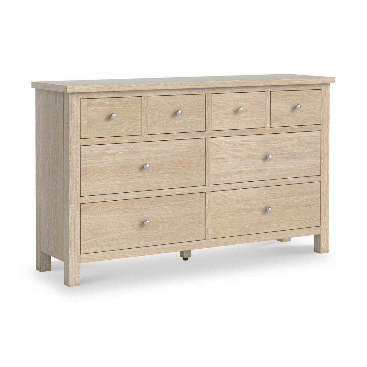 Farrow-Oak-XL-8-Drawer-Chest-from Roseland Furniture