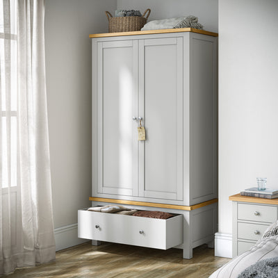 Farrow XL Double Wardrobe with Drawer