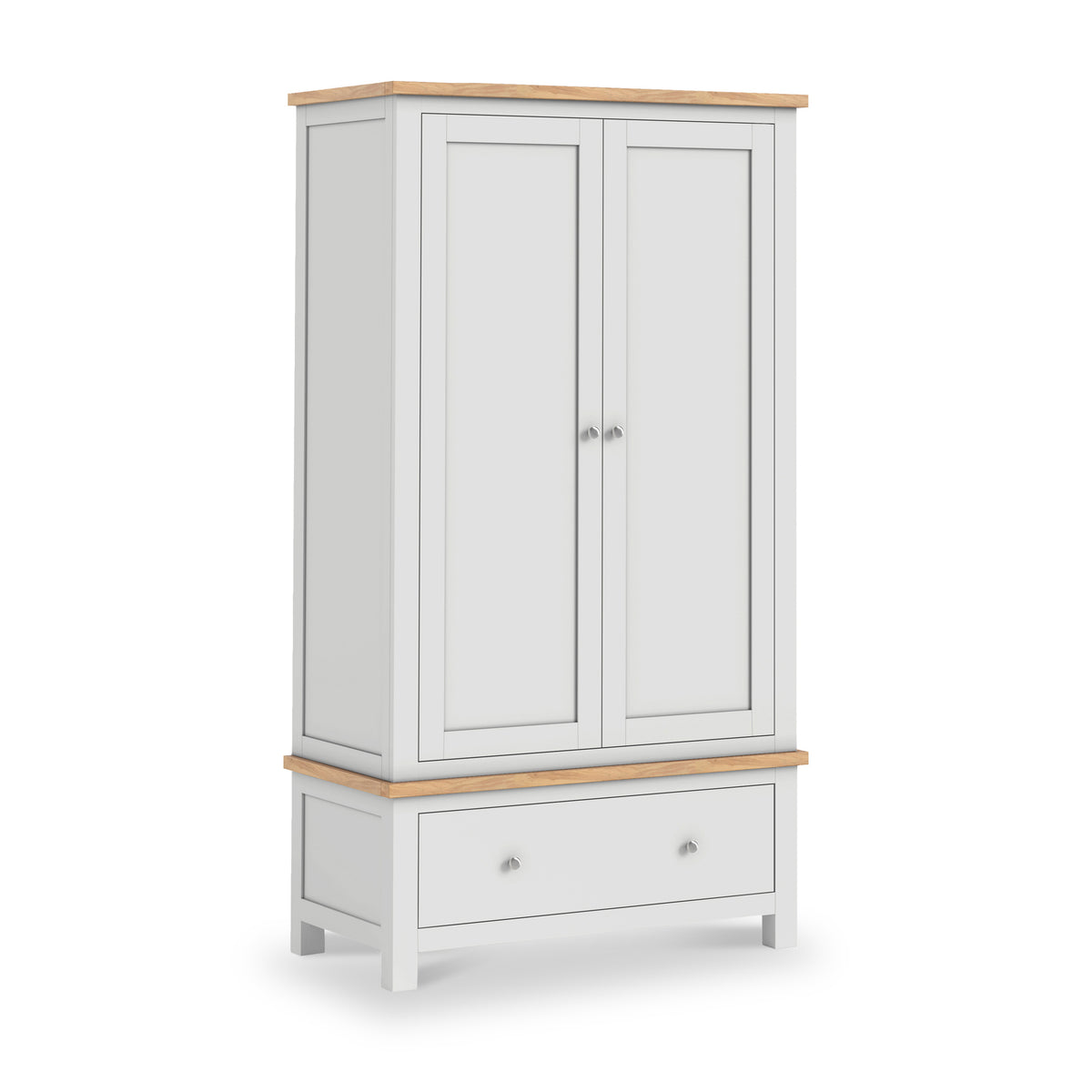 Farrow-xl-double-wardrobe-with-drawer-grey from Roseland Furniture