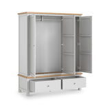 Farrow XL Triple Wardrobe with 2 Drawers from Roseland Furniture