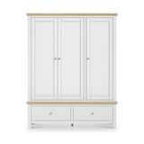 Farrow XL Triple Wardrobe with 2 Drawers from Roseland Furniture