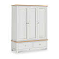 Farrow-xl-triple-wardrobe-with-2-drawers-grey from Roseland Furniture