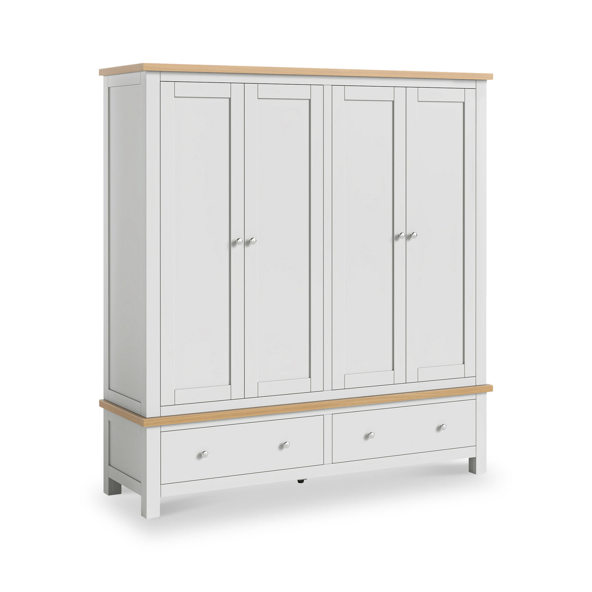 Farrow-4-Door-Wardrobe-Grey from Roseland Furniture