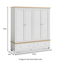 Farrow-4-Door-Wardrobe-Grey from Roseland Furniture