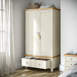 Farrow XL Double Wardrobe with Drawer from Roseland Furniture