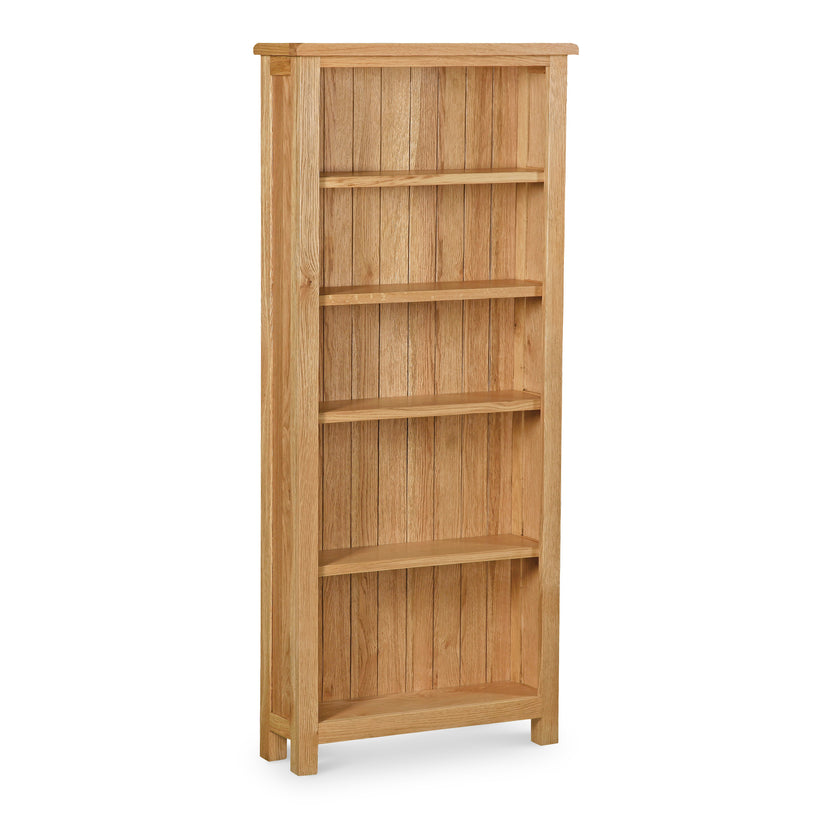 Lanner Oak Large Bookcase | Roseland – Roseland Furniture