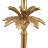 Trafalgar Gold Palm Tree Stick Floor Lamp