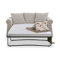 Branston Oatmeal Soft Weave 2 Seater Sofabed with Oatmeal Scatter Cushions from Roseland Furniture