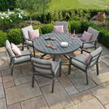 Maze New York 6 Seat Round Dining Set