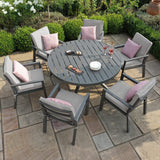 Maze New York 6 Seat Round Dining Set