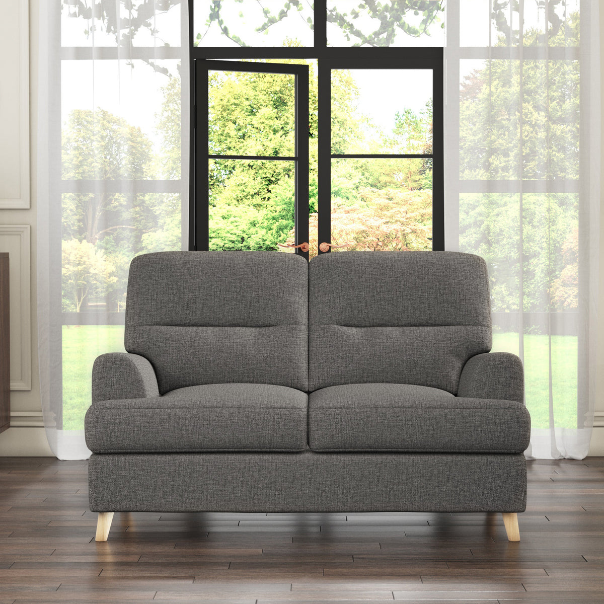 Foxton Charcoal 2 Seater Sofa from Roseland Furniture