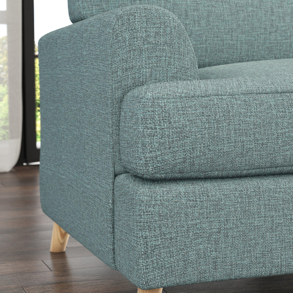 Foxton Teal 2 Seater Sofa from Roseland Furniture